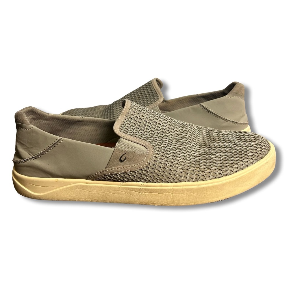OluKai‎ Lae'ahi Men's Mesh Slip-On Sneakers Gray Comfort Shoes – Sz. 10.5